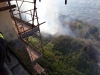 In fumo i terreni sotto il Belvedere di Santa Maria. Il luogo è ormai desolato