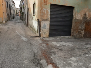 L&#039;angolo dove è avvenuto l&#039;incidente in via Corradini