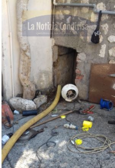 Il guasto sotto Porta Sant'Andrea 