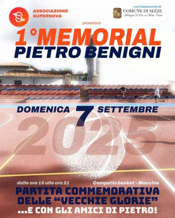 Basket: 1° Memorial Pietro Benigni