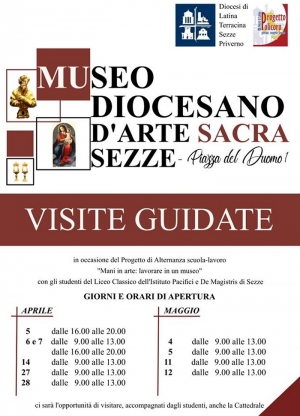 Visite guidate per gli studenti dell&#039;Isiss nel Museo d&#039;arte Sacra di Sezze