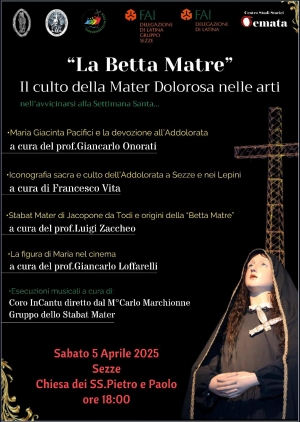 La Betta Matre, il convegno sul culto della Madre dolorosa nelle arti