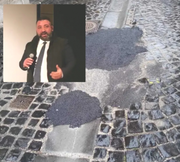 Nel riquadro il consigliere Pasquale Casalini 