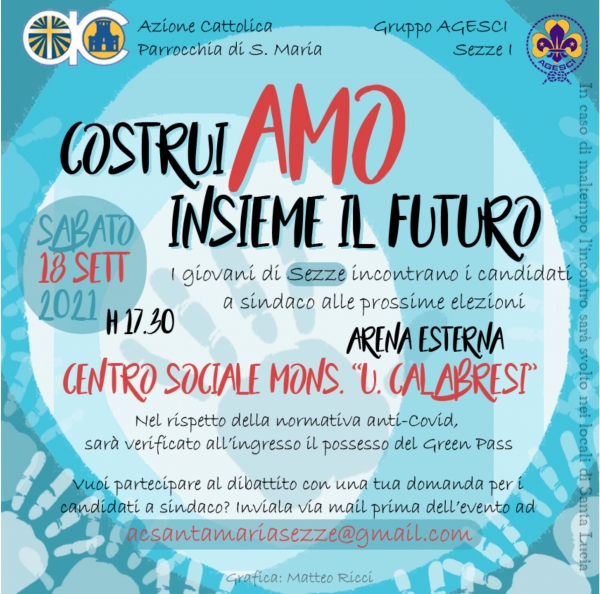 Costruiamo insieme il futuro, l&#039;incontro con i candidati promosso da Azione Cattolica e Agesci